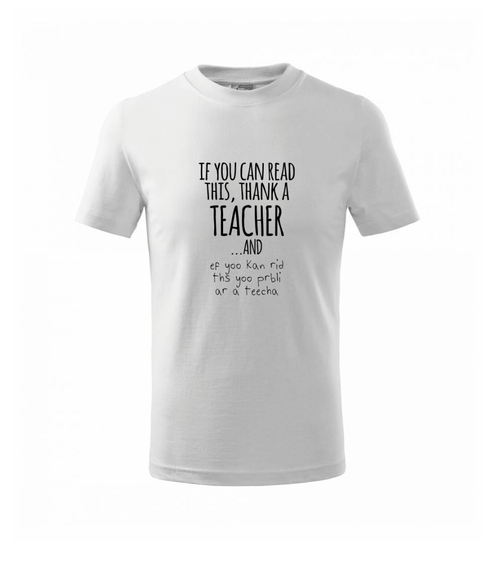 If you can read this - teacher