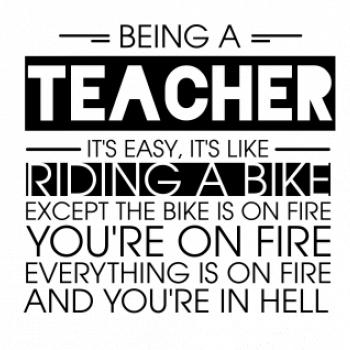 Being a teacher - bike Being a teacher - bike