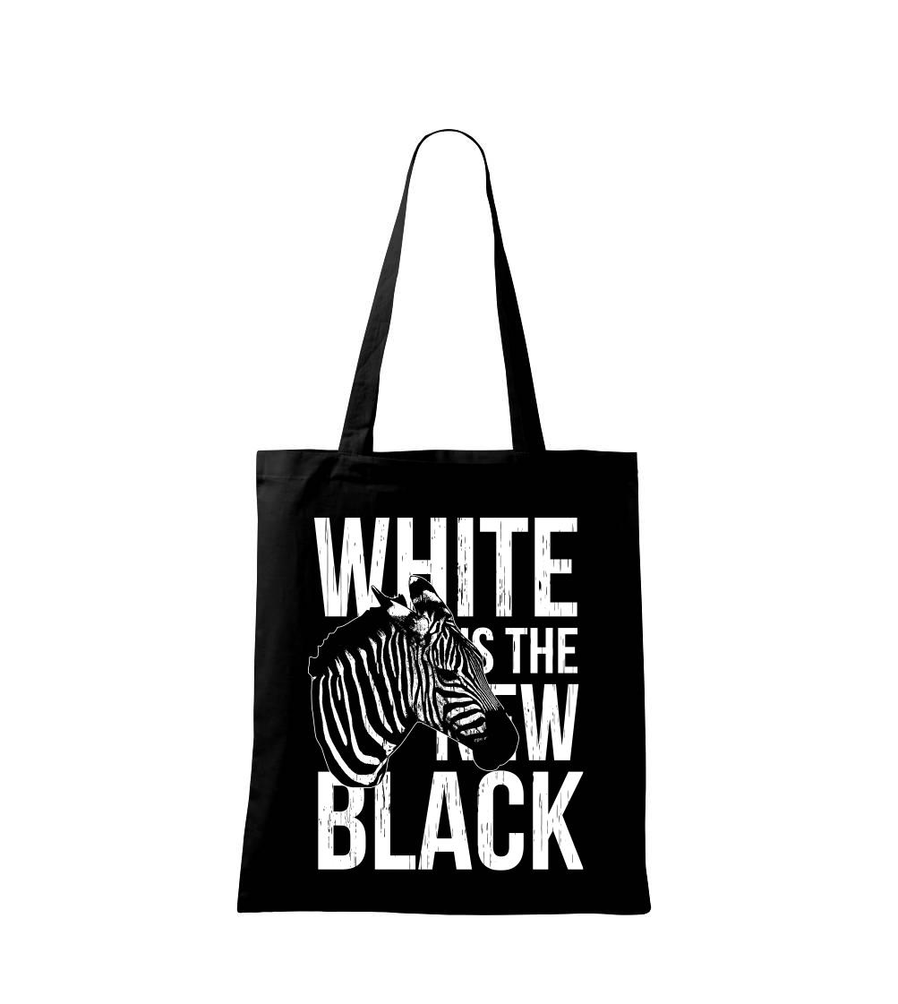 Tričká so zvieratami - Zebra bw - Taška bavlnená