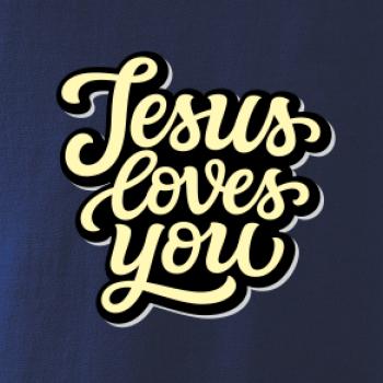 Jesus loves you - písané písmo