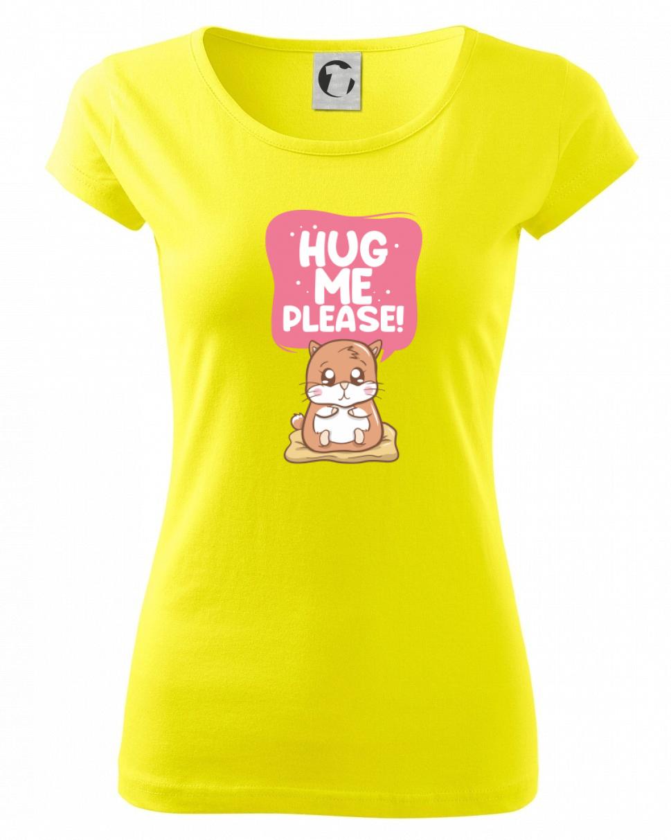 Tričká so zvieratami - Morča - hug me please - Dámske tričko Pure
