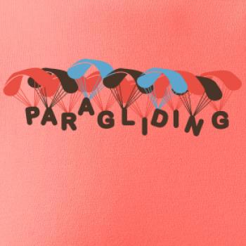 Paragliding nápis s padáky