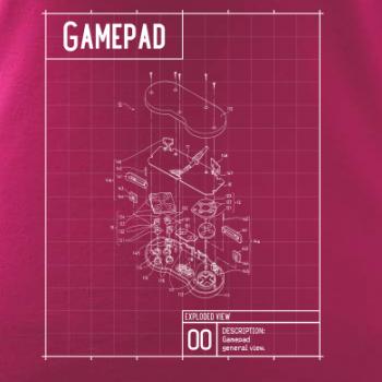Nákres Gamepad rozobratý