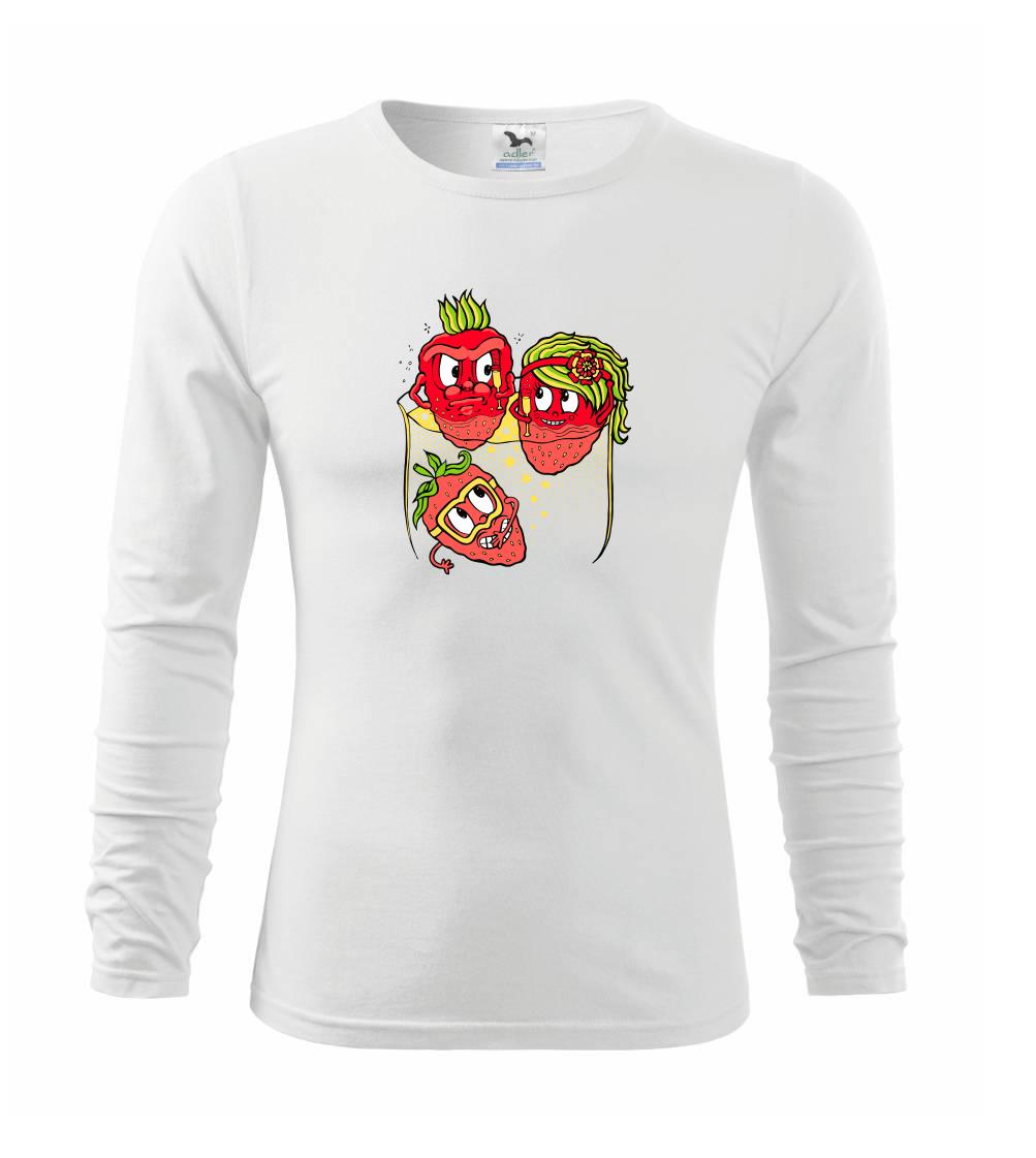 Vtipná tričká s motívmi pitie - ostatné - Jahody v šampaňském (Pecka design) - Tričko detské Long Sleeve