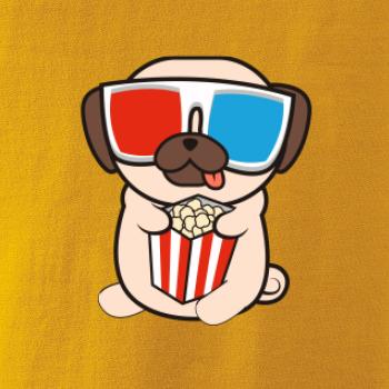 Mops a 3D okuliare