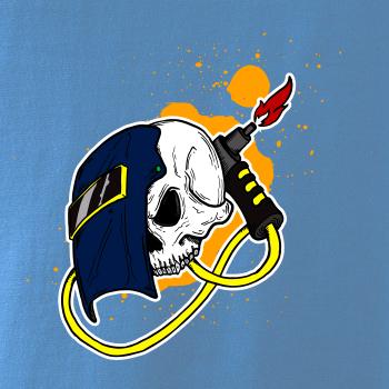 Zvárač - kreslená lebka