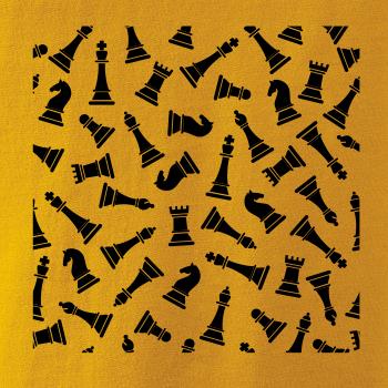 Šachové figúrky vo štvorci