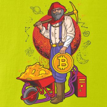 Baník ťaží Bitcoiny