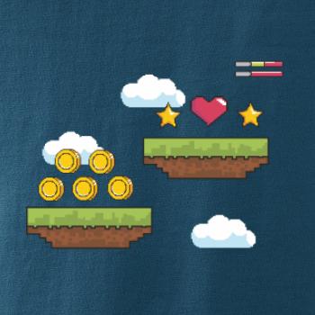 Gamer - stará hra - mince a mraky