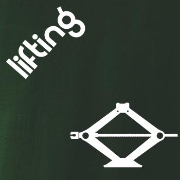 Lifting nápis šikmo