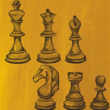 Šachové figúrky kreslené