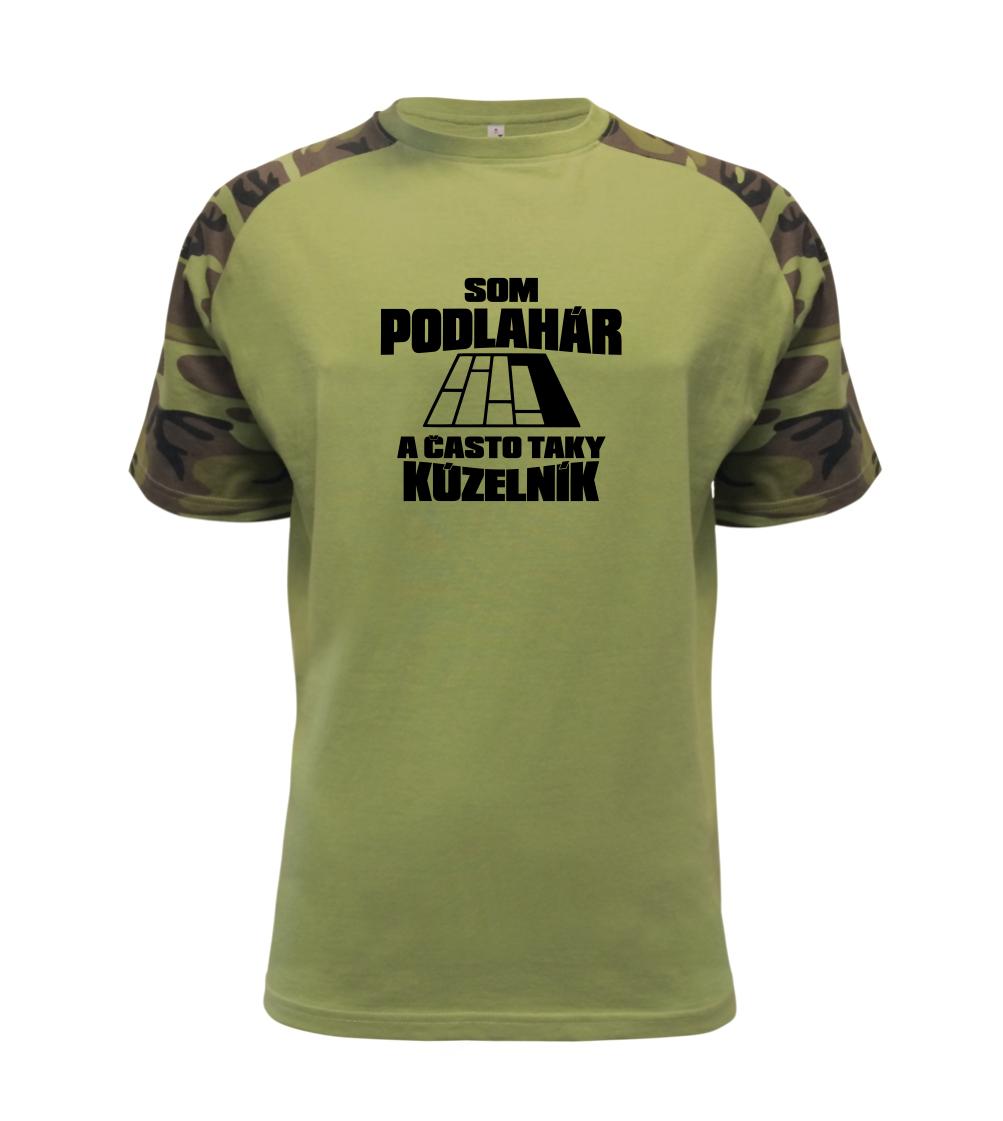 Vtipné tričká do práce - Podlahár kúzelník - Raglan Military