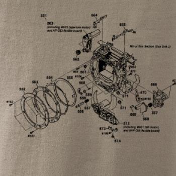 Nákres uzávierka starý fotoaparát