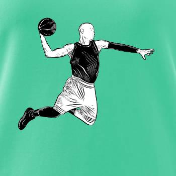 Basketbalista vo výskoku