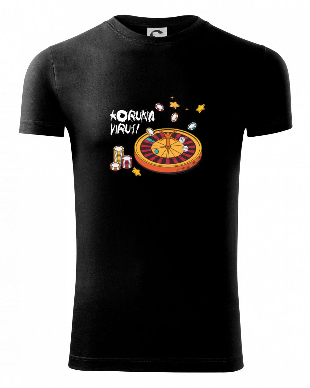 Koruna virus - ruleta - Viper FIT - Pánske zúžené tričko