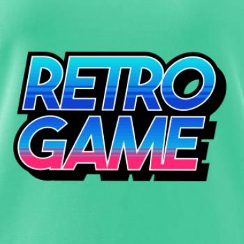 Retro game nápis farebný Retro game nápis farebný