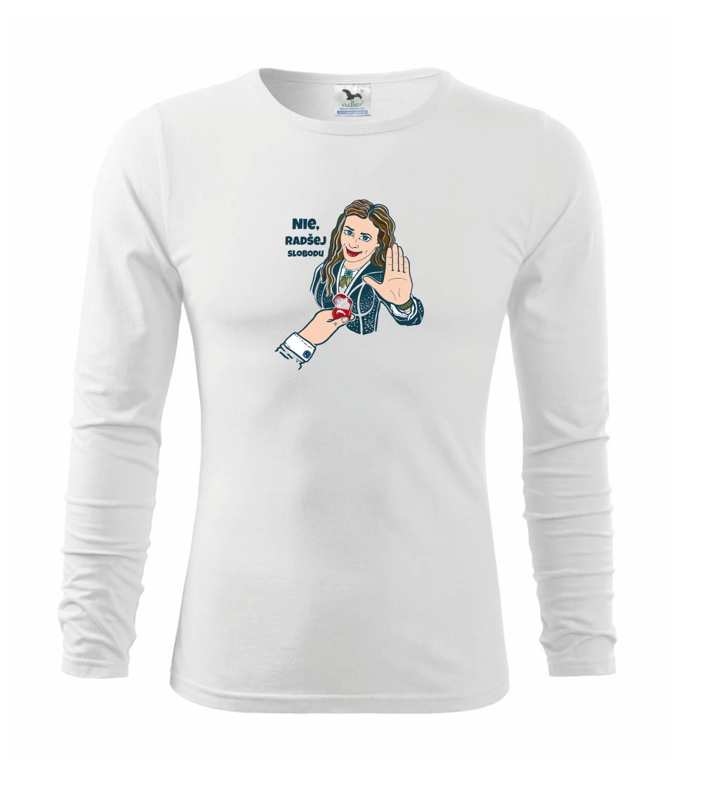 Svadobné tričká - Nie, radšej slobodu (Pecka design) - Tričko detské Long Sleeve