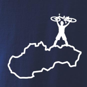 Mapa SK - cyklista na prsiach