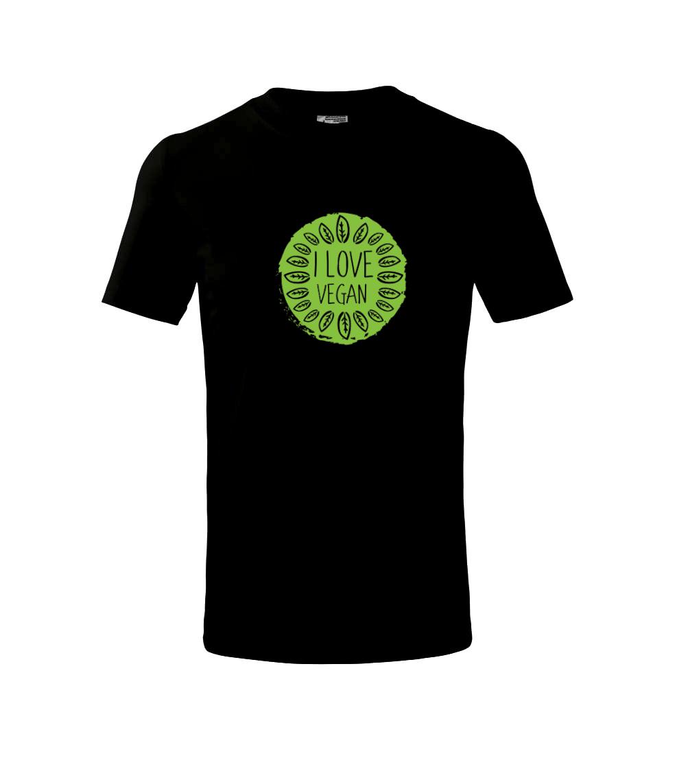 I love vegan v kruhu