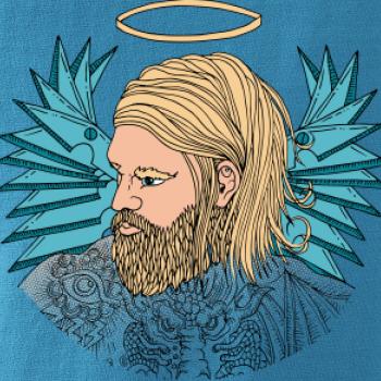 Anjel maľovaný - muž (Pecka design)