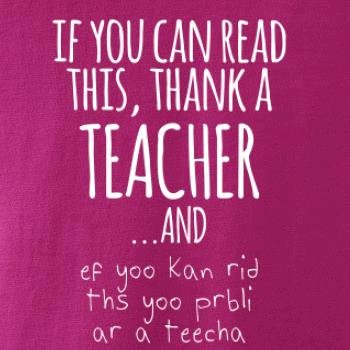 if you can read this - teacher