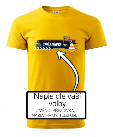 Stavba - vlastní nápis - bagrista