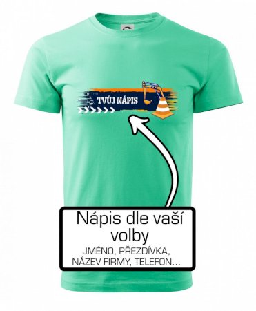 Stavba - vlastní nápis - bagrista