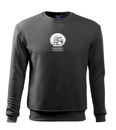 Snehová guľa so snehuliakom