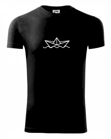 Papierová loďka na vode