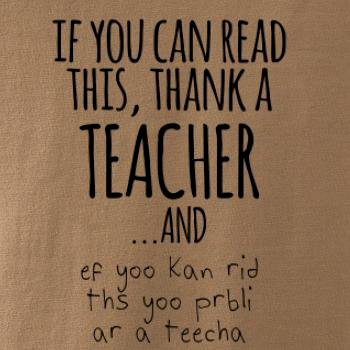 if you can read this - teacher