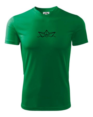 Papierová loďka na vode