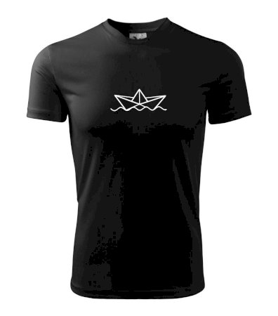 Papierová loďka na vode