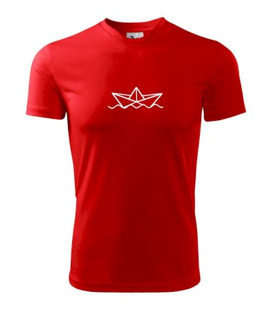 Papierová loďka na vode