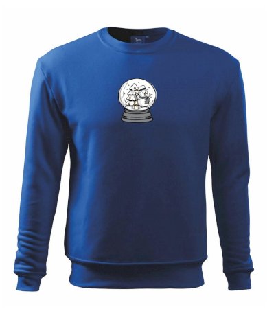 Snehová guľa so snehuliakom