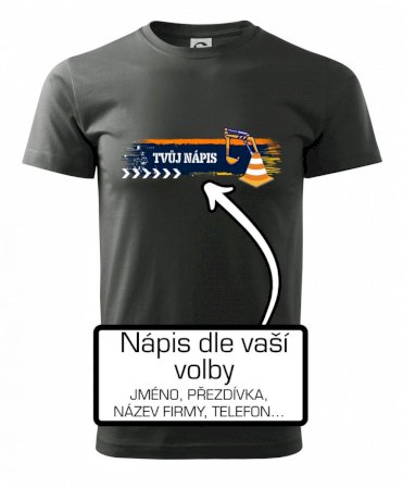 Stavba - vlastní nápis - bagrista