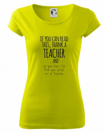 if you can read this - teacher