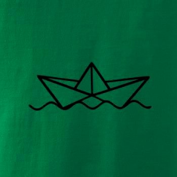 Papierová loďka na vode