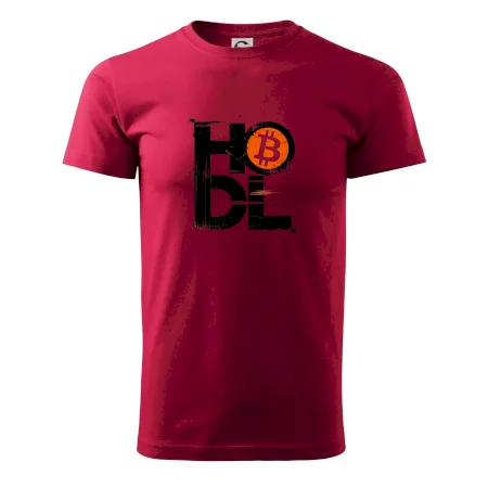 Hodl velký nápis a logo BTC