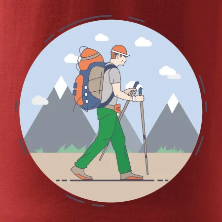 Farebný párový motív na hory