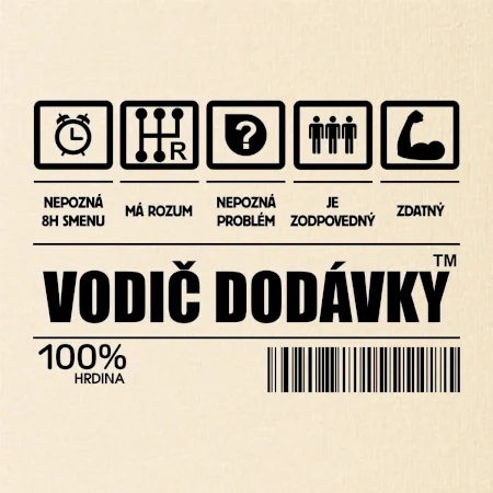 Čiarový kód - Vodič dodávky