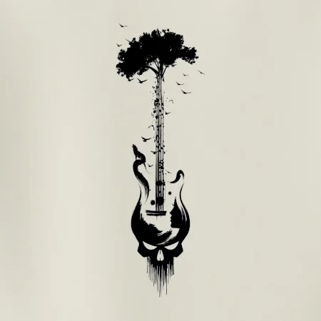 Gitara strom a lebka