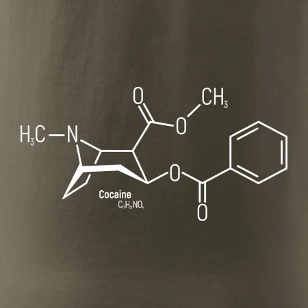 Molekulárna štruktúra Cocaine Kokaín