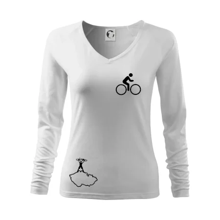 Mapa ČR + kolo na prsu