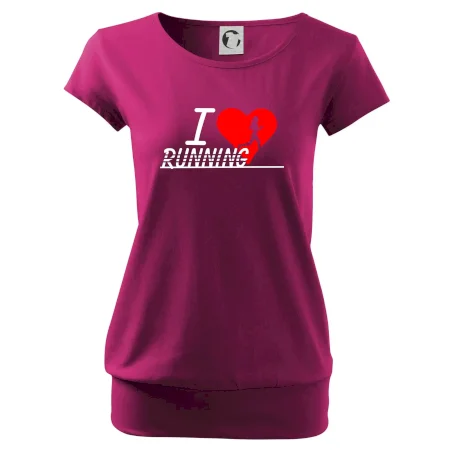 I love running dievča