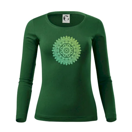 Mandala zelenožlutá