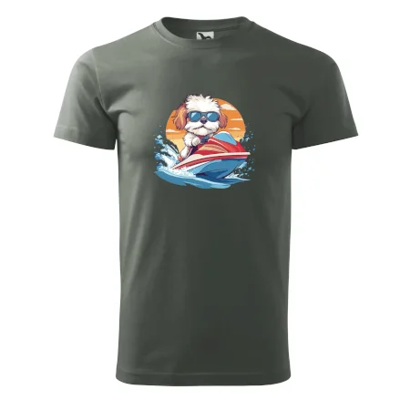Bišónik na vodnom skútri
