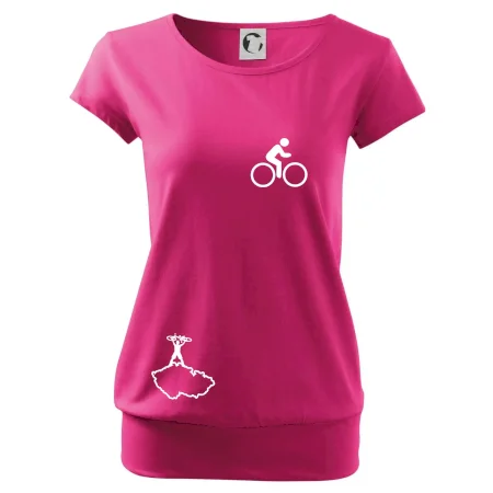 Mapa ČR + kolo na prsu