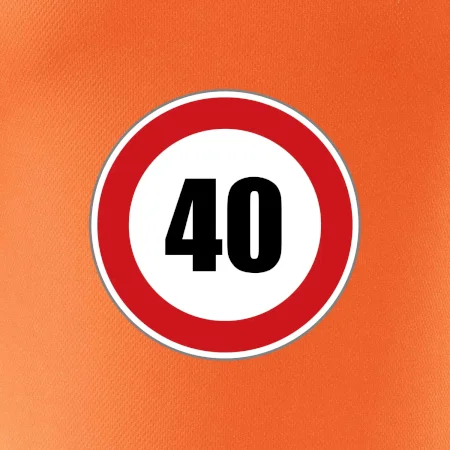 Dopravná značka - obmedzenie rýchlosti 40