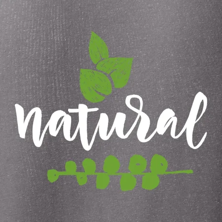 Natural - nápis v listoch