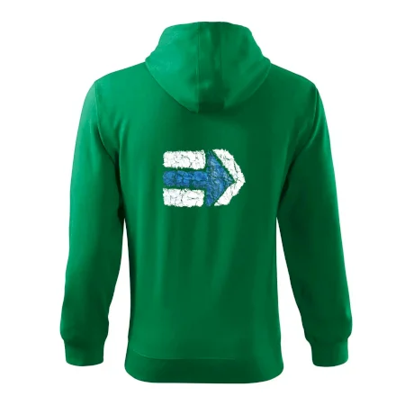 Párová turistická značka modrá